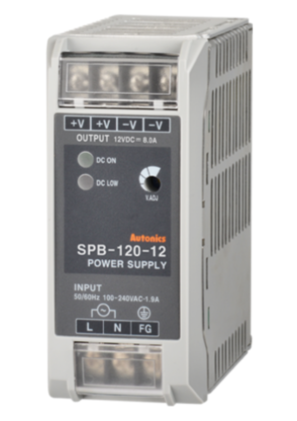 SPB-120-24 POWER SUPPLY, DIN RAIL MOUNTING, SWITCHING<BR>24 VDC OUTPUT, 120 WATTS, 5 AMP 100-240 VAC INPUT